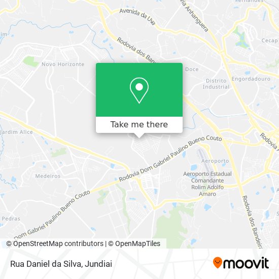 Mapa Rua Daniel da Silva