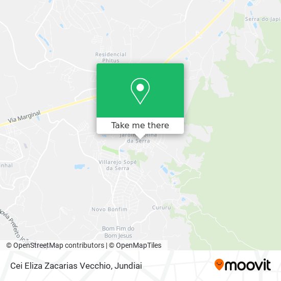 Cei Eliza Zacarias Vecchio map