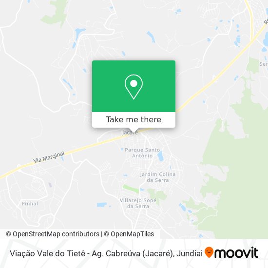 Viação Vale do Tietê - Ag. Cabreúva (Jacaré) map