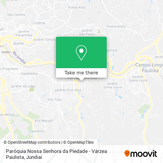 Mapa Paróquia Nossa Senhora da Piedade - Várzea Paulista