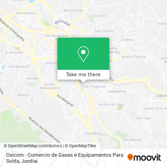 Mapa Oxicom - Comercio de Gases e Equipamentos Para Solda