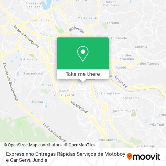 Expressinho Entregas Rápidas Serviços de Motoboy e Car Servi map