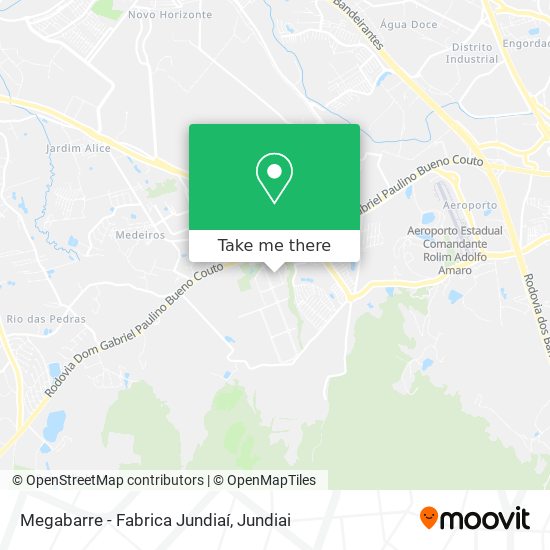 Megabarre - Fabrica Jundiaí map