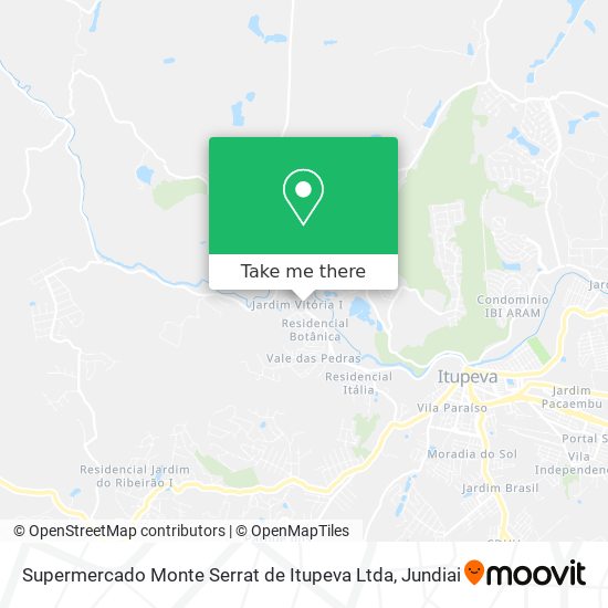 Supermercado Monte Serrat de Itupeva Ltda map