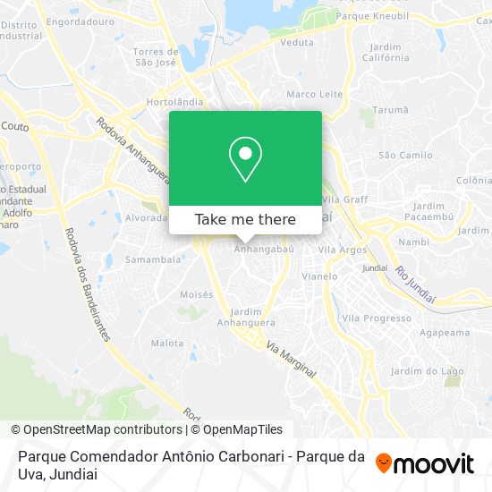 Parque Comendador Antônio Carbonari - Parque da Uva map