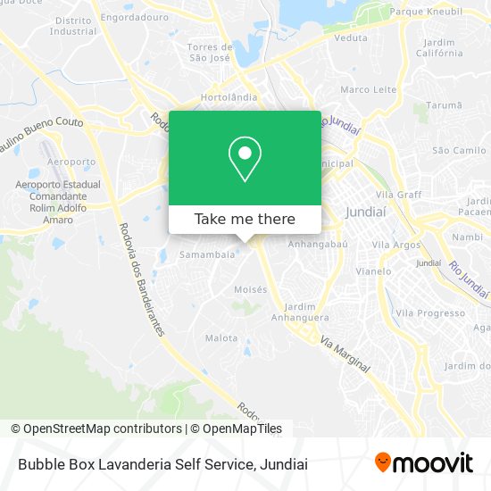 Mapa Bubble Box Lavanderia Self Service