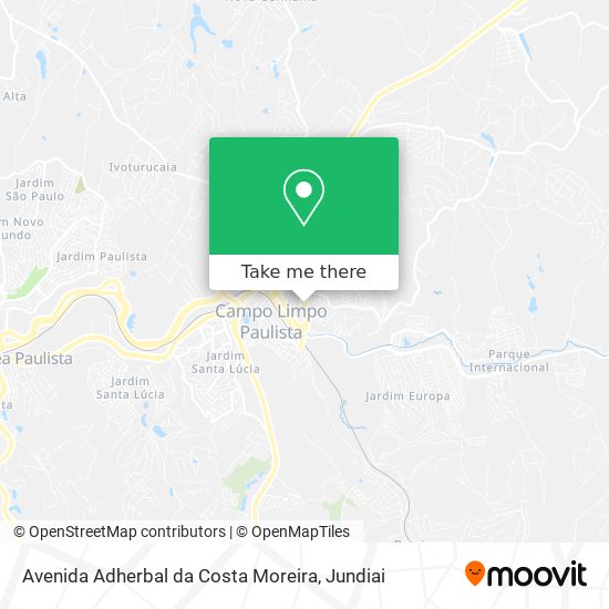 Mapa Avenida Adherbal da Costa Moreira
