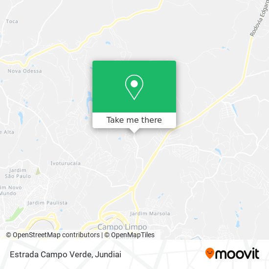 Mapa Estrada Campo Verde