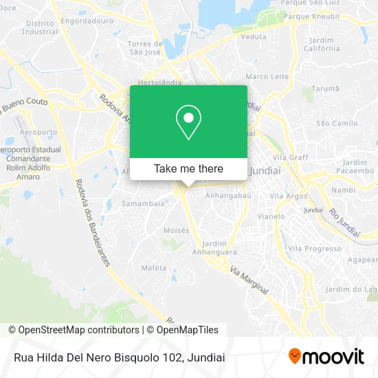 Rua Hilda Del Nero Bisquolo 102 map