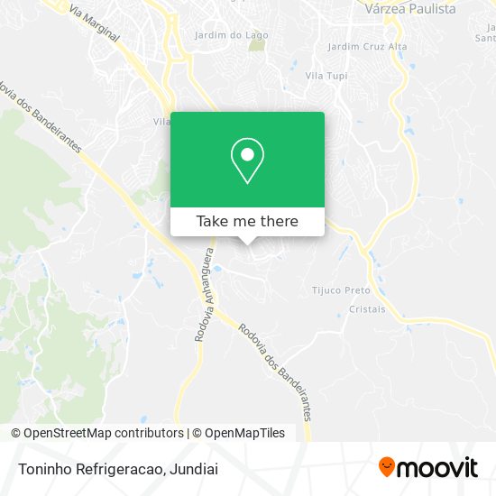 Toninho Refrigeracao map