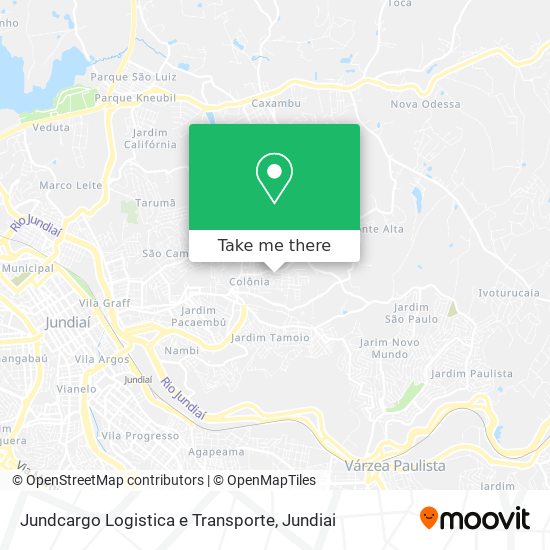 Mapa Jundcargo Logistica e Transporte