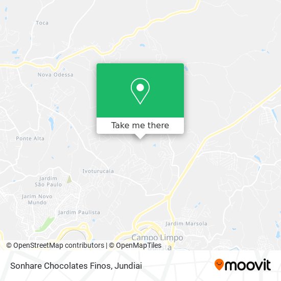 Sonhare Chocolates Finos map