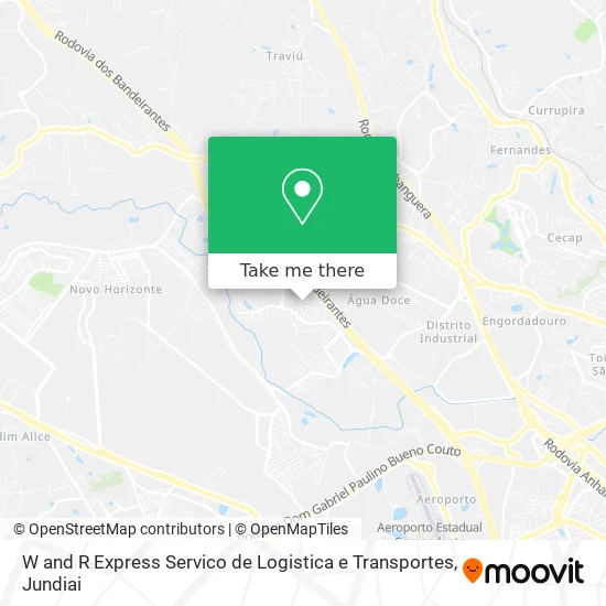 W and R Express Servico de Logistica e Transportes map