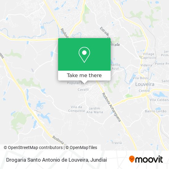 Drogaria Santo Antonio de Louveira map