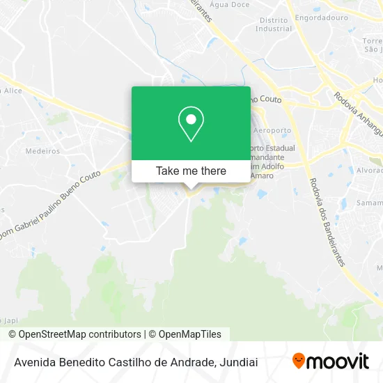 Avenida Benedito Castilho de Andrade map