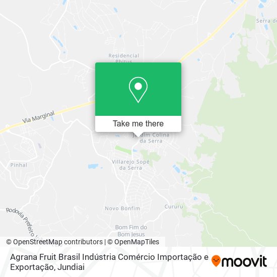 Agrana Fruit Brasil Indústria Comércio Importação e Exportação map
