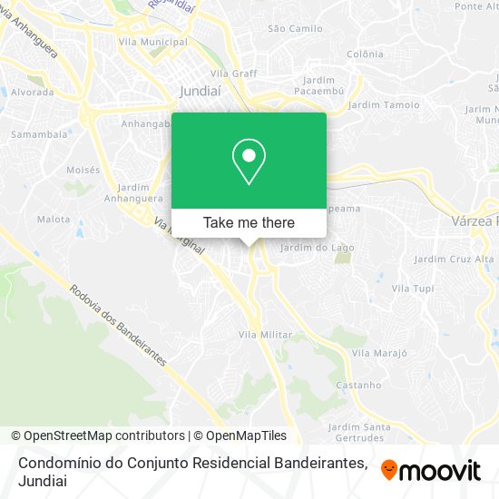 Condomínio do Conjunto Residencial Bandeirantes map
