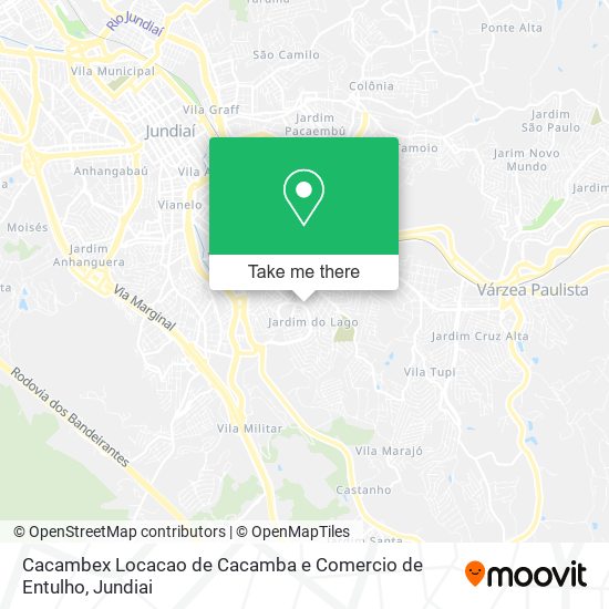 Cacambex Locacao de Cacamba e Comercio de Entulho map