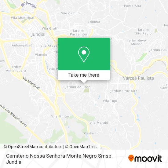 Cemiterio Nossa Senhora Monte Negro Smsp map