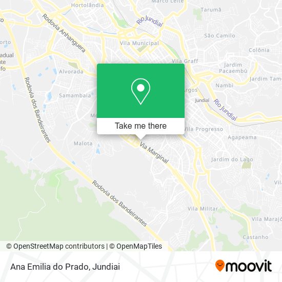 Ana Emilia do Prado map