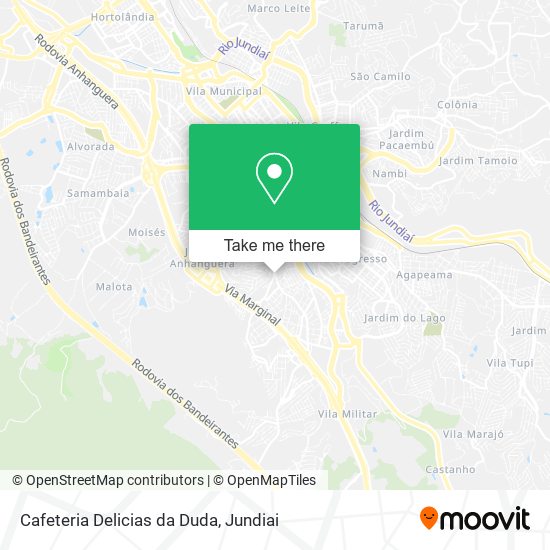 Cafeteria Delicias da Duda map