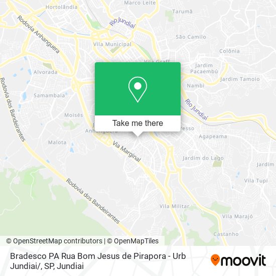 Bradesco PA Rua Bom Jesus de Pirapora - Urb Jundiai / , SP map