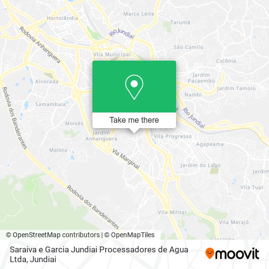 Mapa Saraiva e Garcia Jundiai Processadores de Agua Ltda