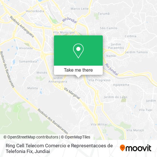 Mapa Ring Cell Telecom Comercio e Representacoes de Telefonia Fix