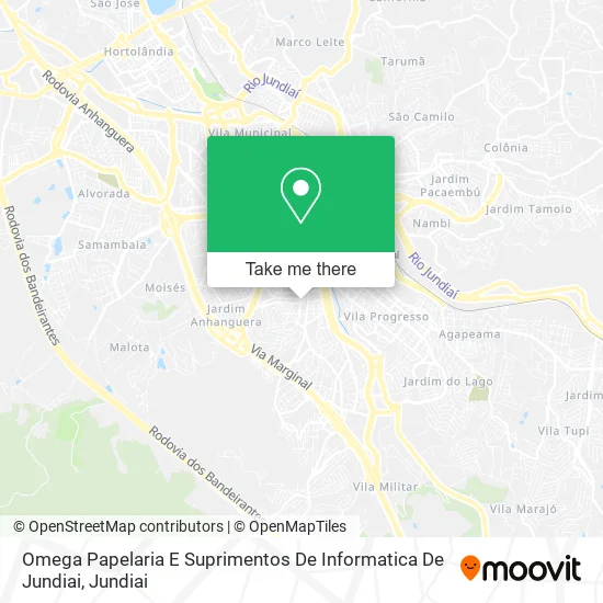 Omega Papelaria E Suprimentos De Informatica De Jundiai map