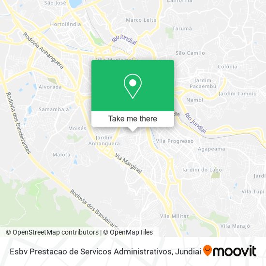 Mapa Esbv Prestacao de Servicos Administrativos