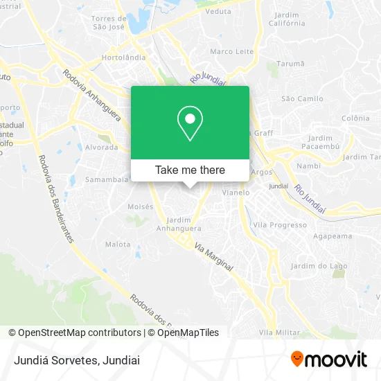 Jundiá Sorvetes map