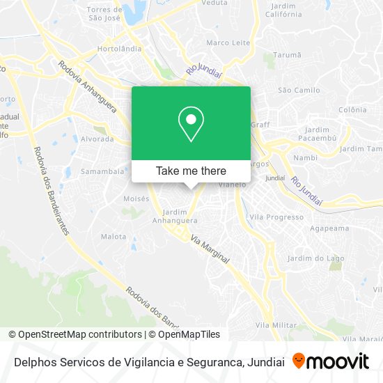 Mapa Delphos Servicos de Vigilancia e Seguranca