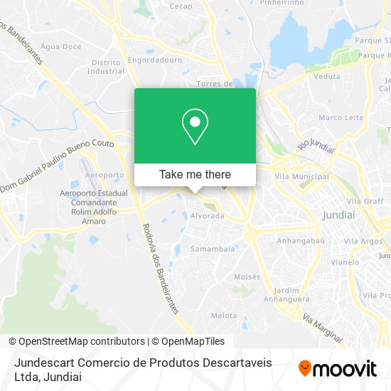 Jundescart Comercio de Produtos Descartaveis Ltda map