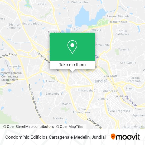 Mapa Condomínio Edificios Cartagena e Medelin