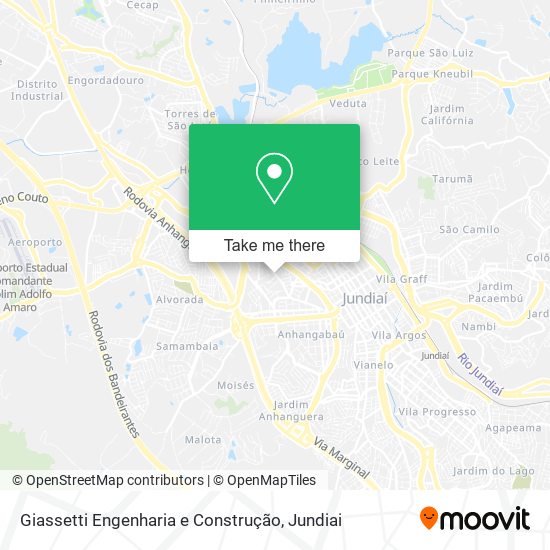 Mapa Giassetti Engenharia e Construção