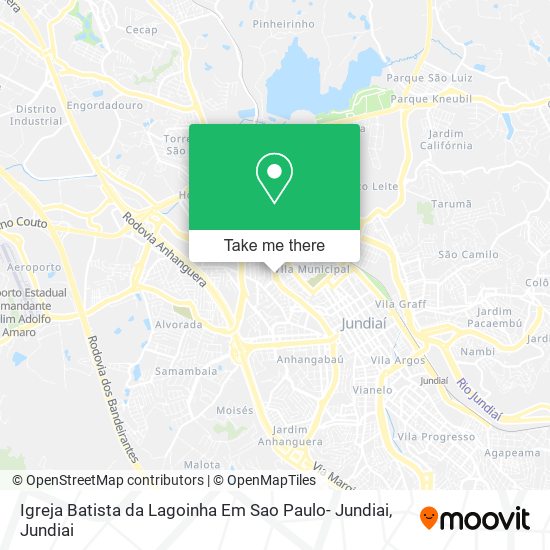 Mapa Igreja Batista da Lagoinha Em Sao Paulo- Jundiai