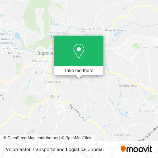 Velomaster Transporte and Logistica map