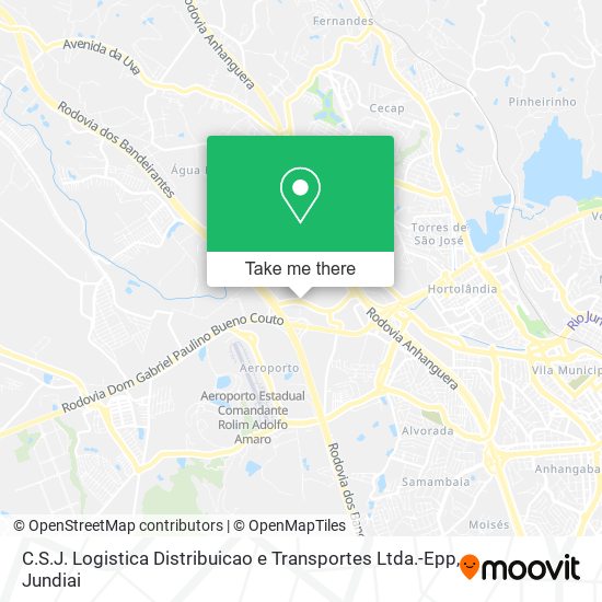Mapa C.S.J. Logistica Distribuicao e Transportes Ltda.-Epp