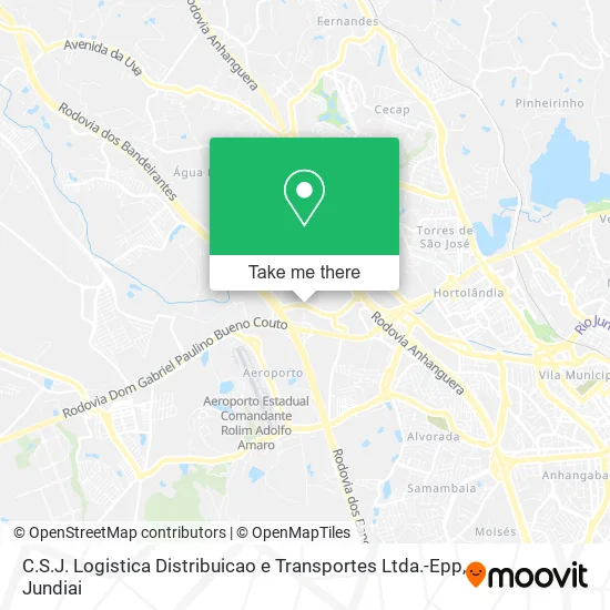 C.S.J. Logistica Distribuicao e Transportes Ltda.-Epp map