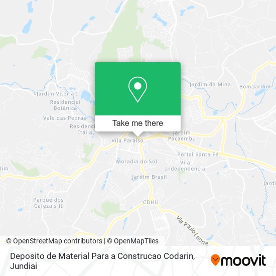 Deposito de Material Para a Construcao Codarin map