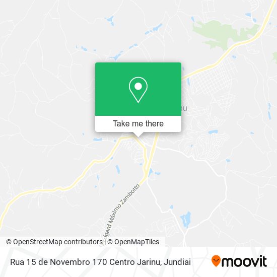 Rua 15 de Novembro 170 Centro Jarinu map