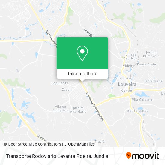 Transporte Rodoviario Levanta Poeira map