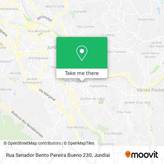 Mapa Rua Senador Bento Pereira Bueno 230