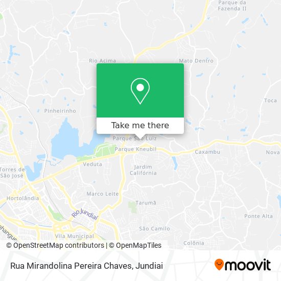 Rua Mirandolina Pereira Chaves map