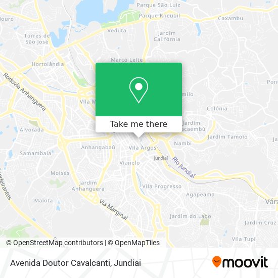 Avenida Doutor Cavalcanti map