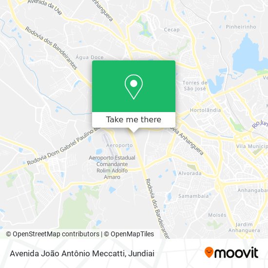 Avenida João Antônio Meccatti map