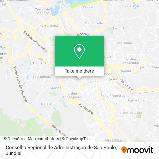 Mapa Conselho Regional de Administração de São Paulo