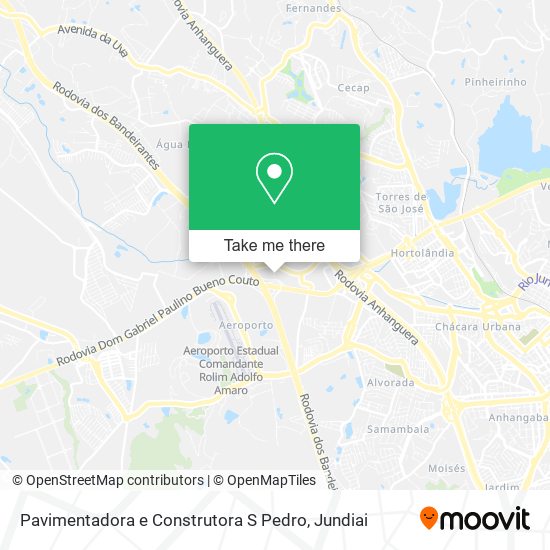 Mapa Pavimentadora e Construtora S Pedro