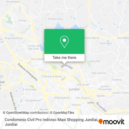 Mapa Condominio Civil Pro Indiviso Maxi Shopping Jundiai