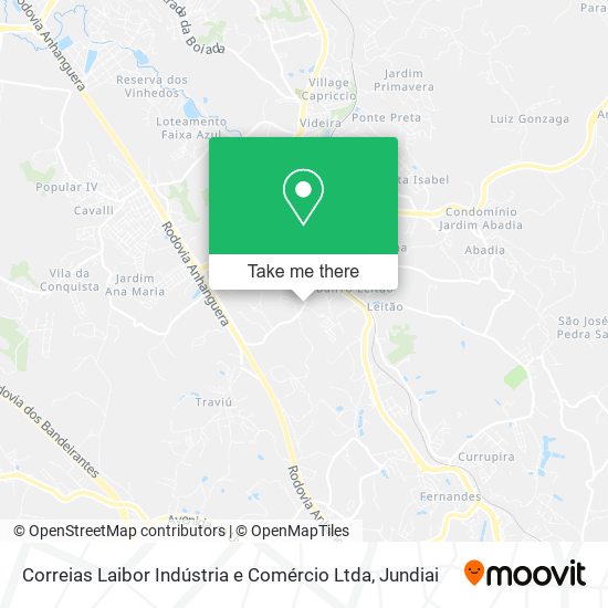 Correias Laibor Indústria e Comércio Ltda map